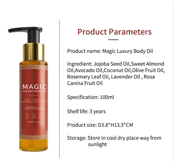 Aceite Corporal Magic – Hidratación Profunda y Brillo de Piel
